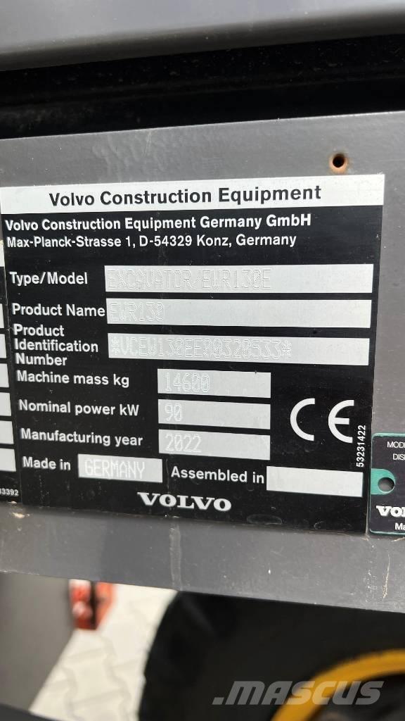 Volvo EWR 130 E Lastik tekerli ekskavatörler