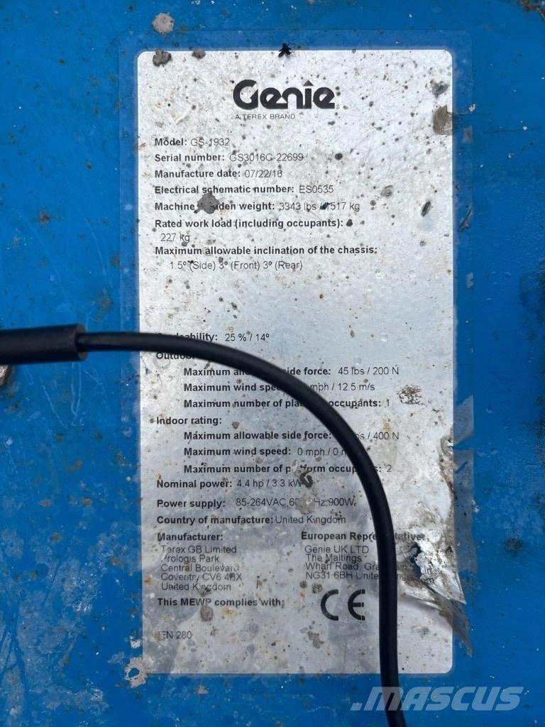 Genie GS 1932 Makasli platformlar