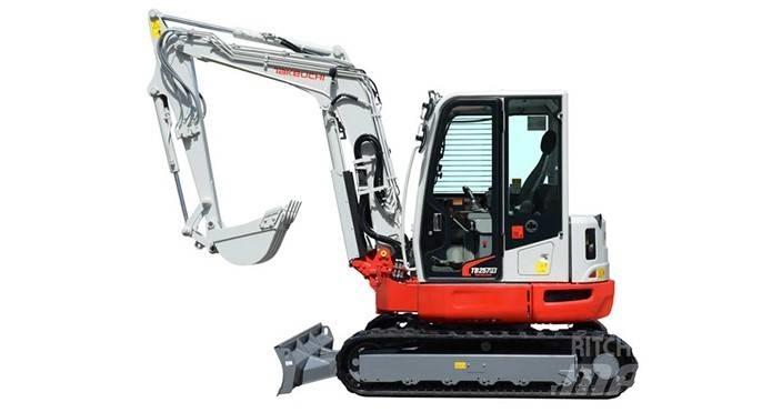Takeuchi TB257FR Mini ekskavatörler, 7 tona dek