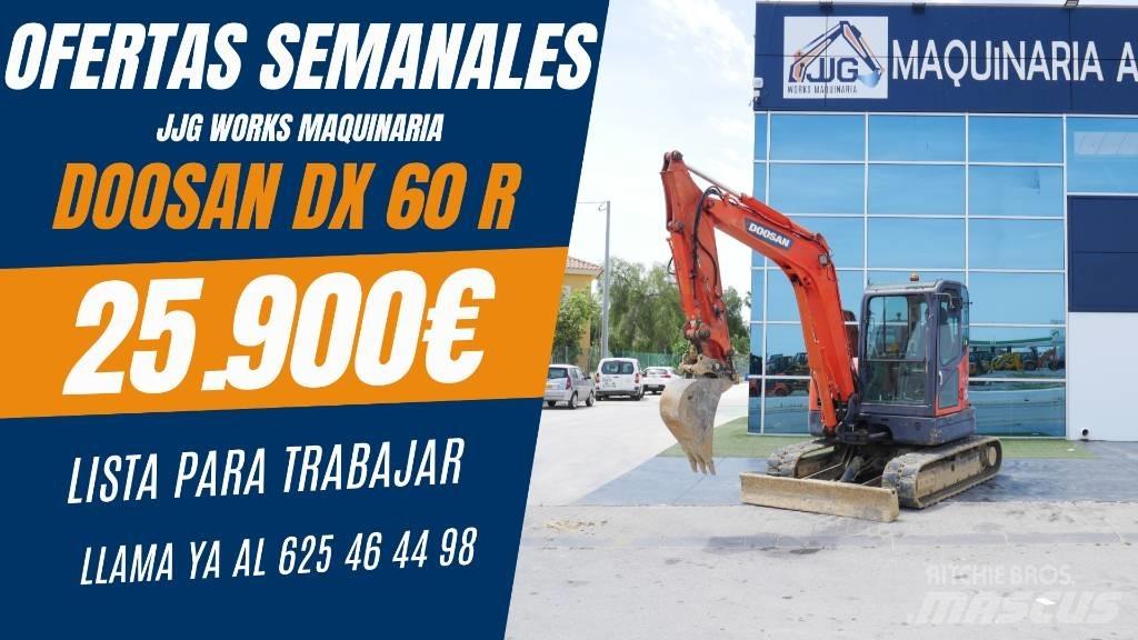 Doosan DX 60 R Mini ekskavatörler, 7 tona dek