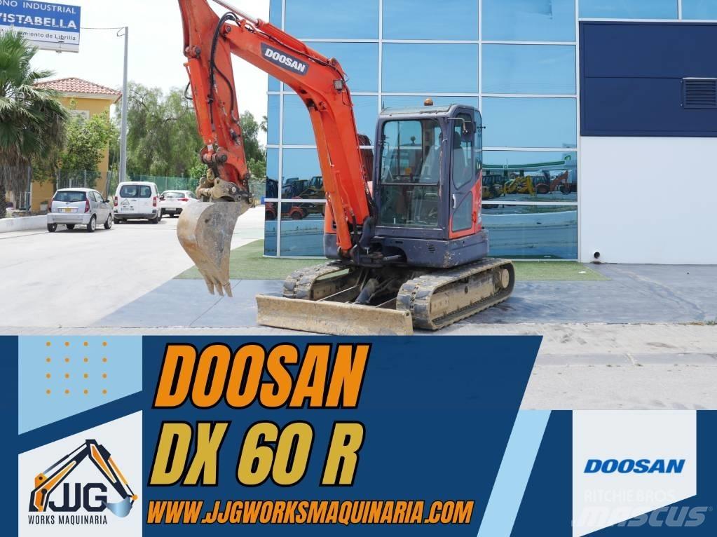 Doosan DX 60 R Mini ekskavatörler, 7 tona dek