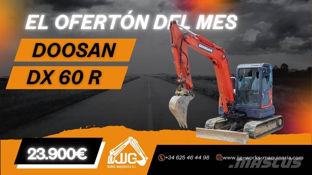 Doosan DX 60 R Mini ekskavatörler, 7 tona dek