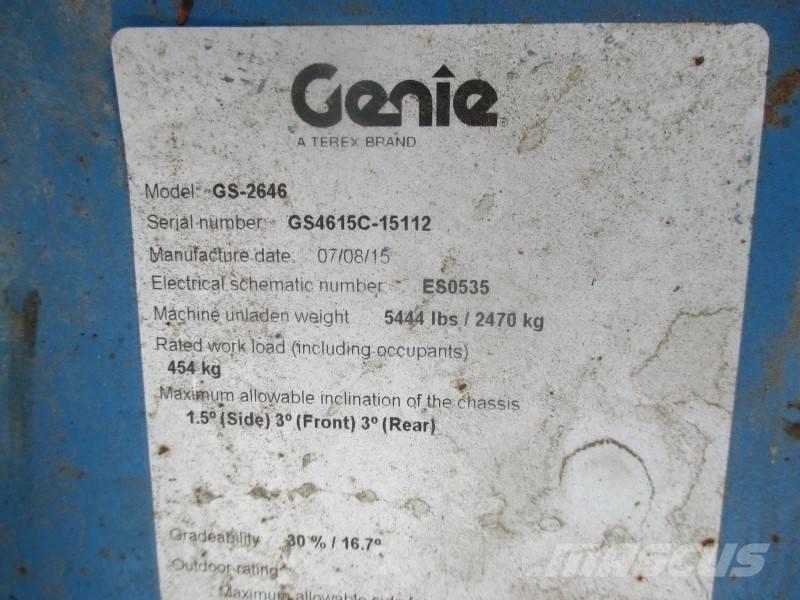 Genie GS 2646 Makasli platformlar