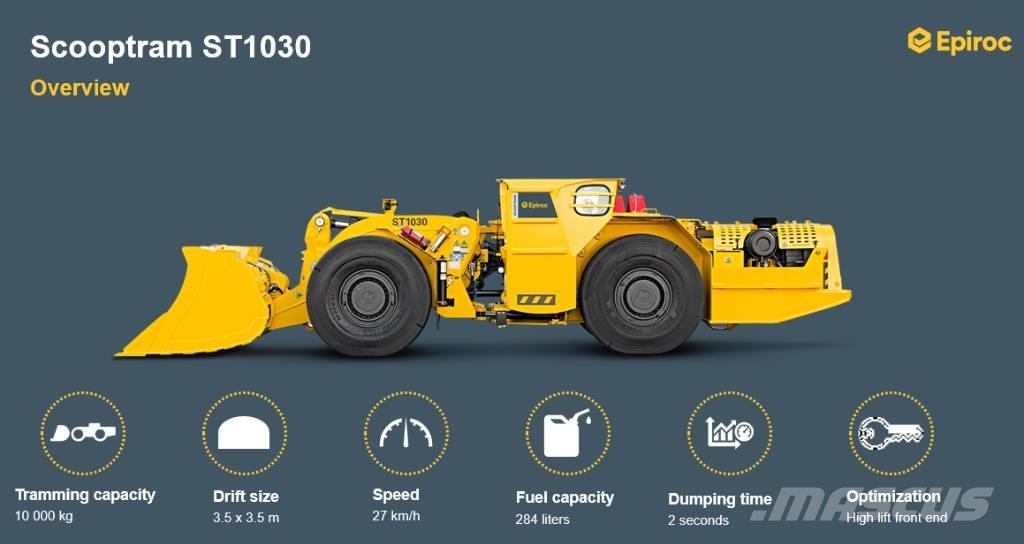 Epiroc ST1030 Loader Yer Altı Yükleyicileri