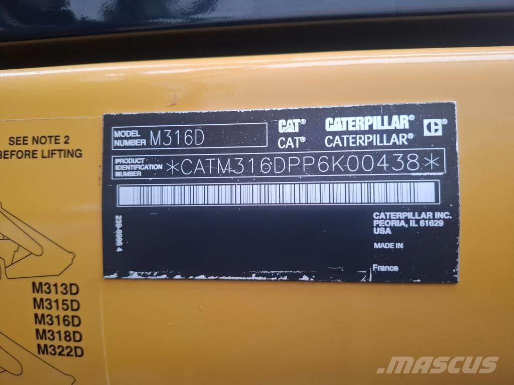 CAT M 316 D Lastik tekerli ekskavatörler