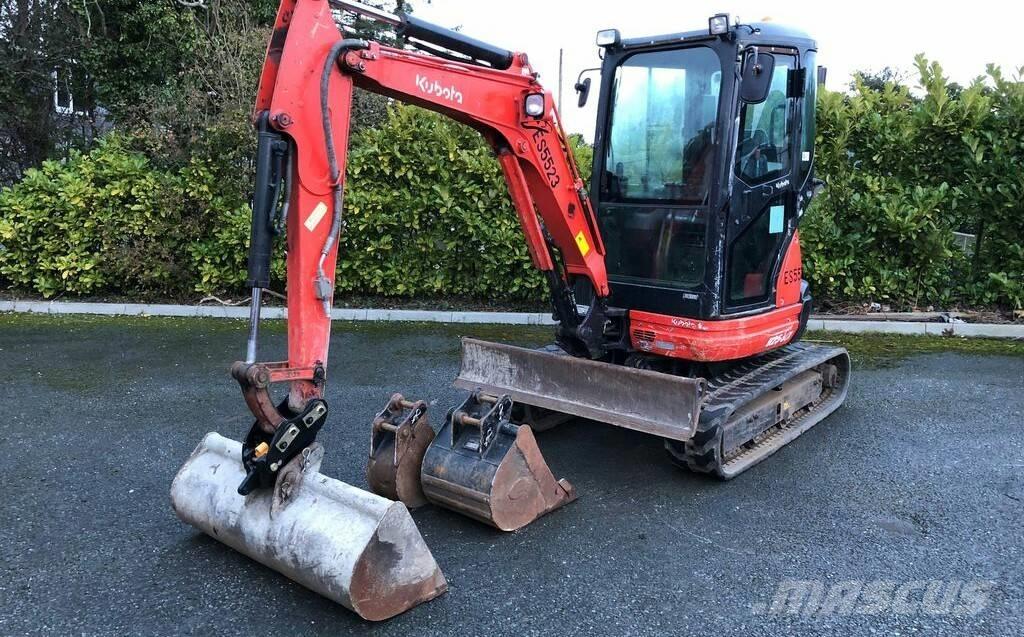 Kubota U 25 Mini ekskavatörler, 7 tona dek