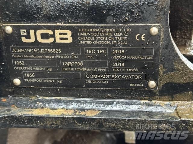 JCB 19 C-1 Mini ekskavatörler, 7 tona dek