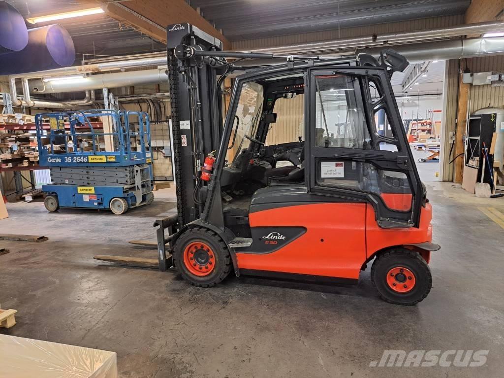 Linde E50HL-01 Elektrikli forkliftler