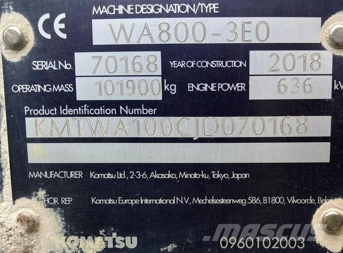 Komatsu WA 800-3 Tekerlekli yükleyiciler