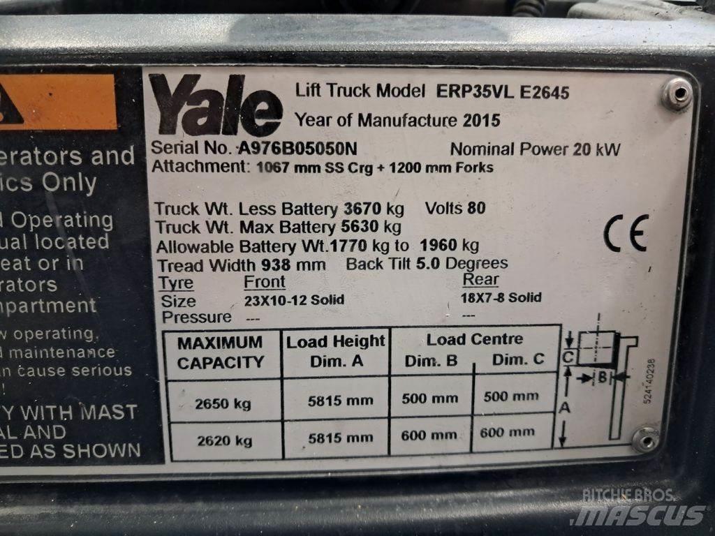 Yale ERP35VL Elektrikli forkliftler