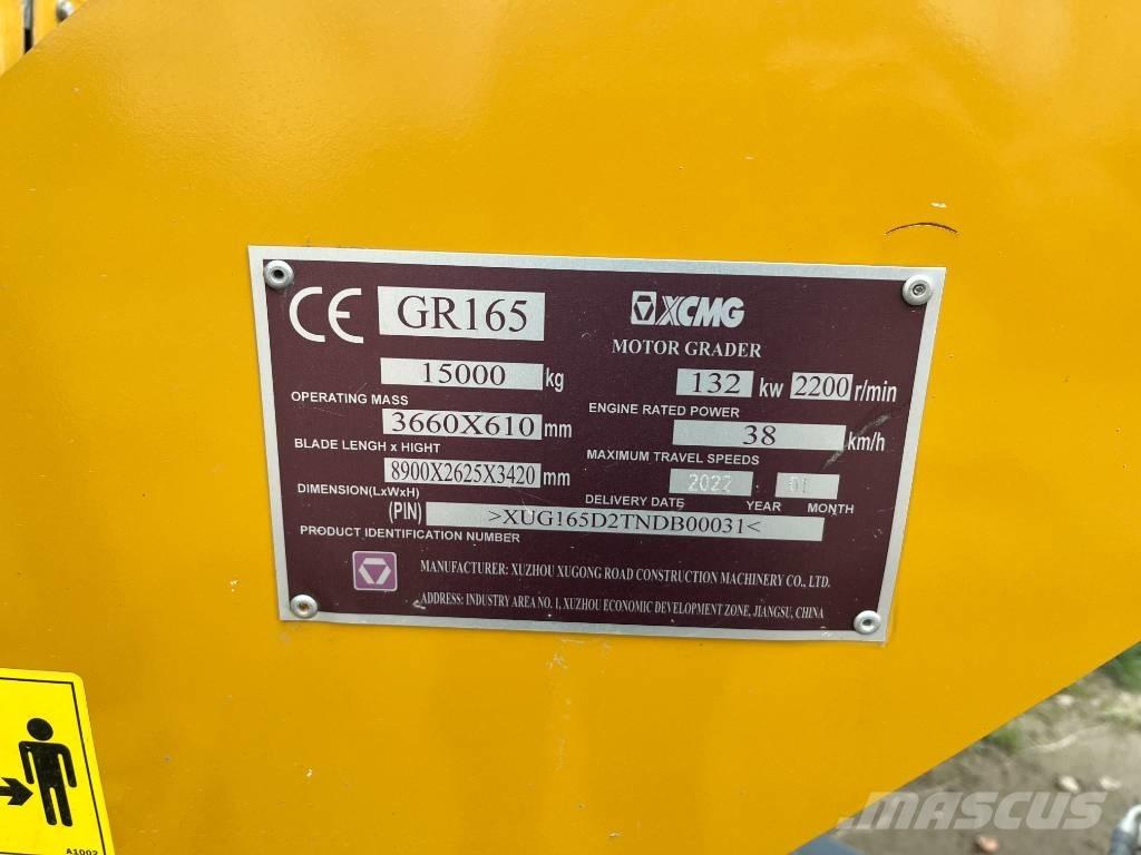 XCMG GR 165 Greyderler