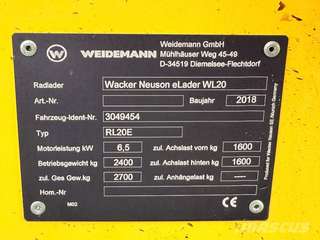 Wacker Neuson WL20e Tekerlekli yükleyiciler