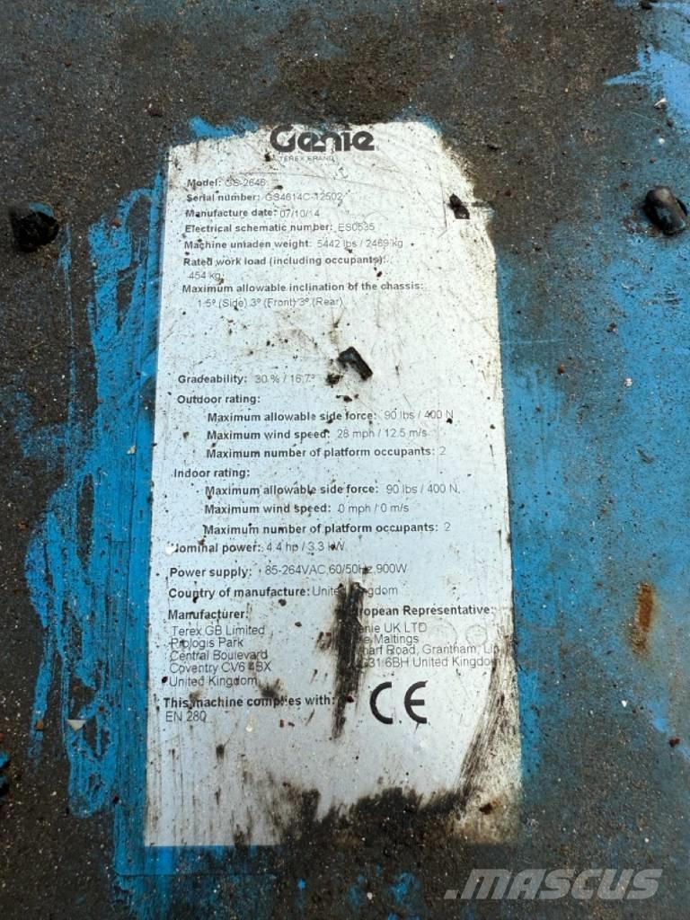 Genie GS2646 Makasli platformlar