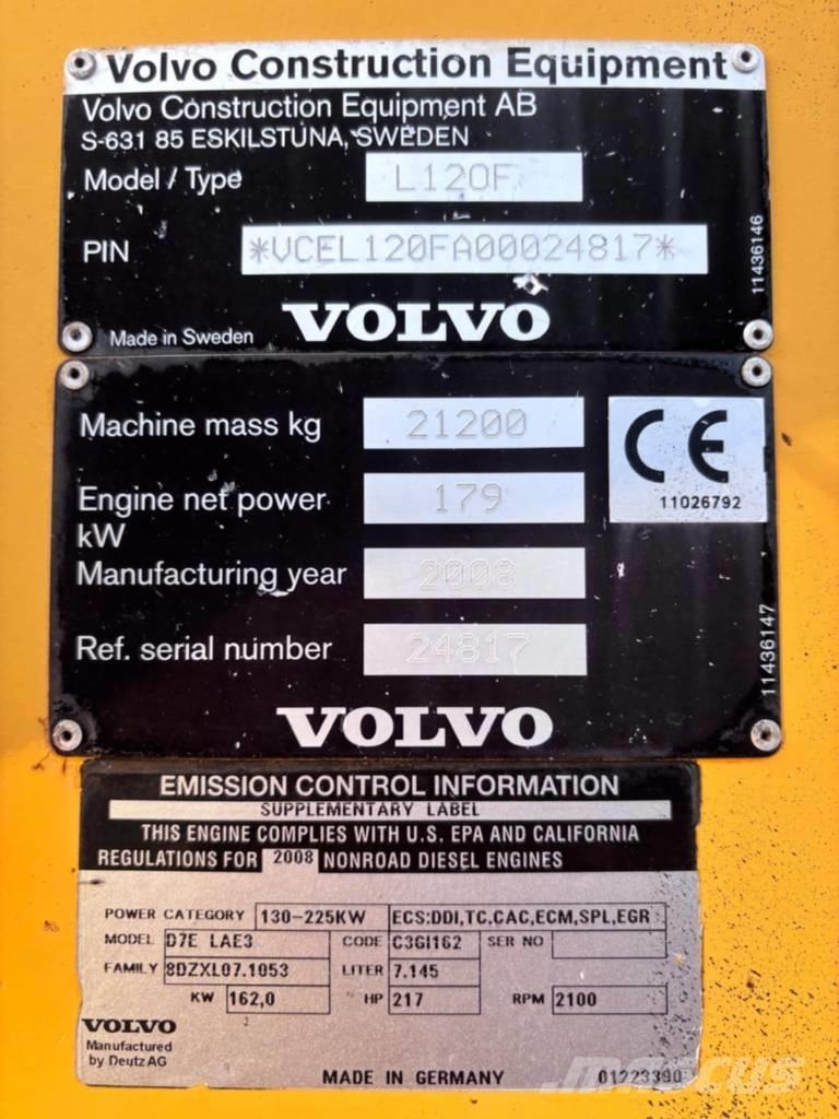 Volvo L 120 F Tekerlekli yükleyiciler