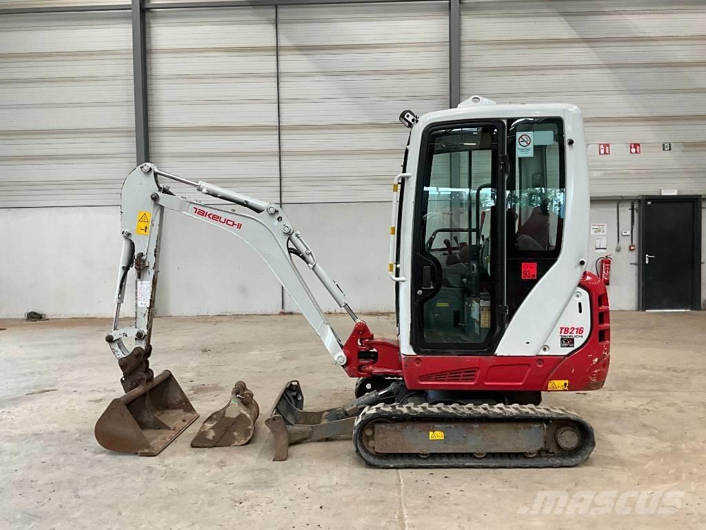 Takeuchi TB 216 Mini ekskavatörler, 7 tona dek