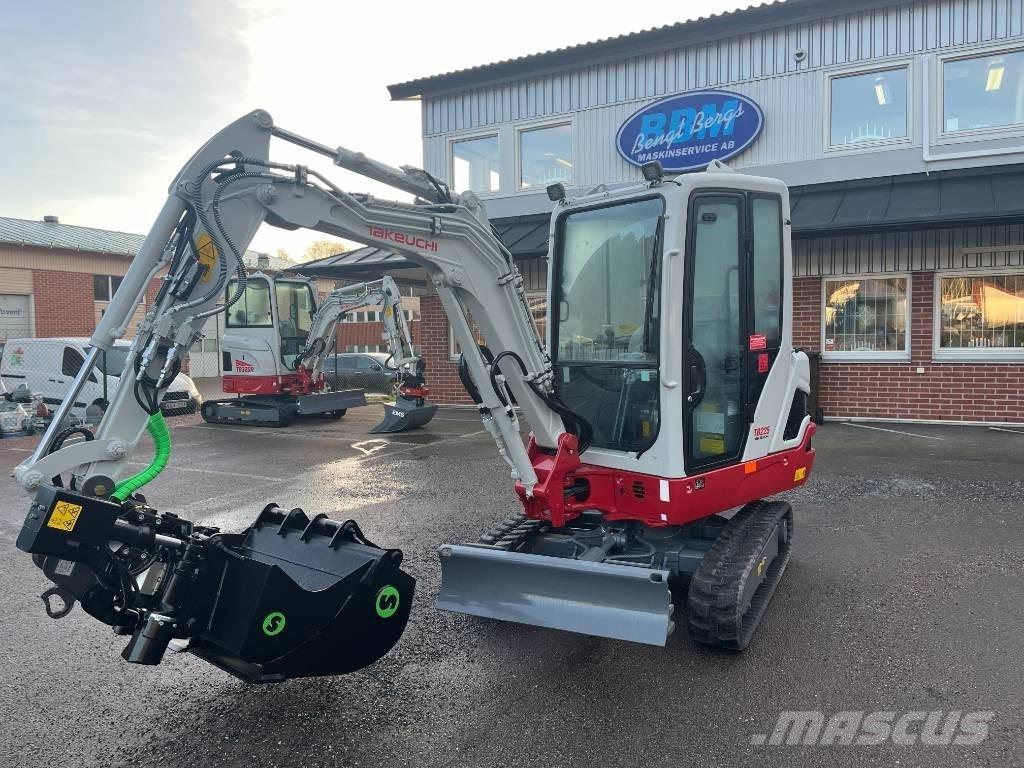 Takeuchi TB 225 Mini ekskavatörler, 7 tona dek