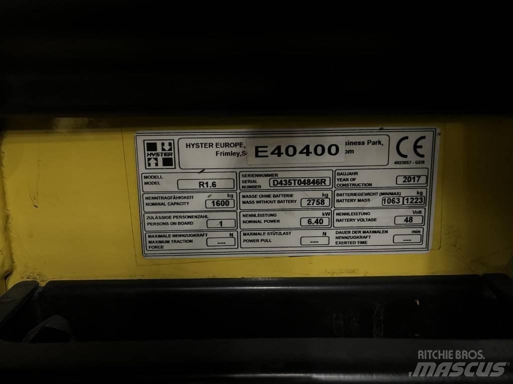Hyster R1.6 Reach truck - depo içi istif araçları