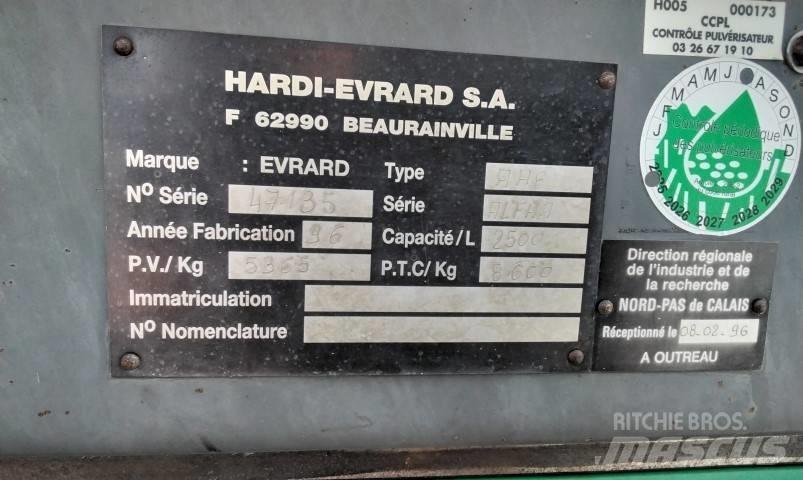 Evrard Alpha 2500 Kendinden tahrikli pülverizatörler
