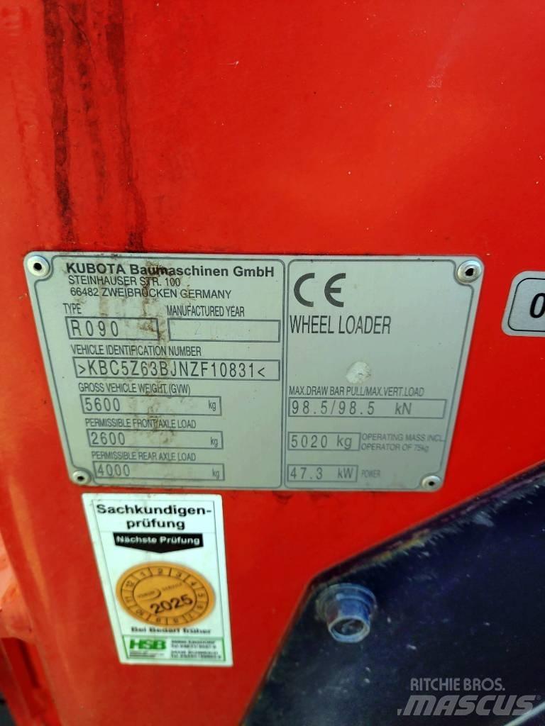 Kubota R 090 Tekerlekli yükleyiciler