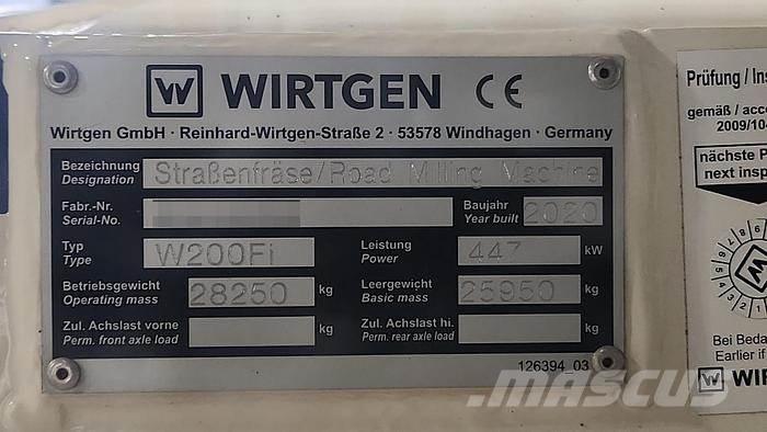 Wirtgen W200Fi Beton kesiciler