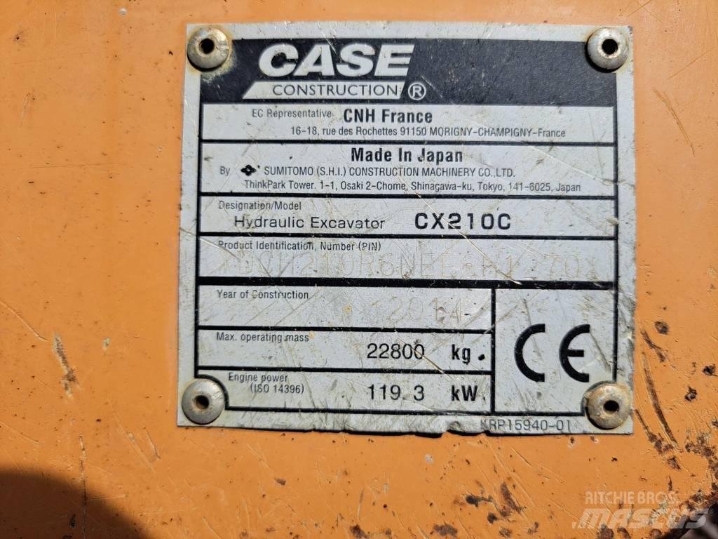 CASE CX 210 C Paletli ekskavatörler