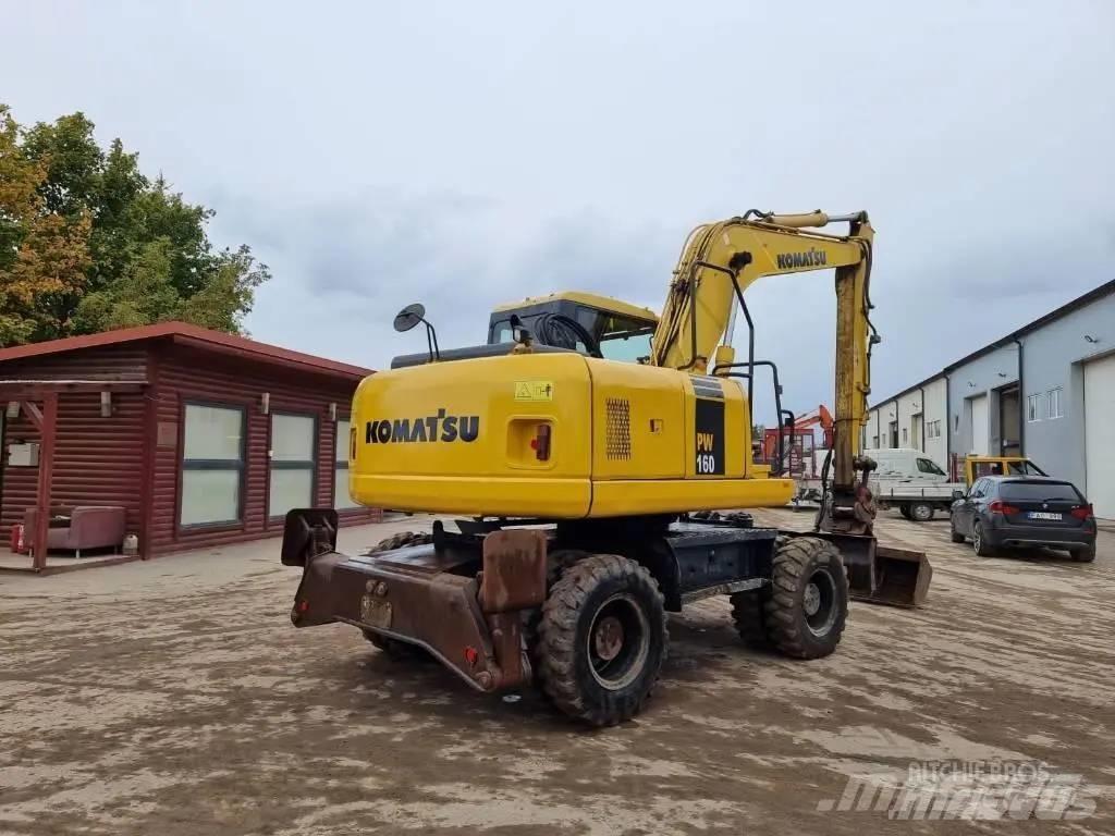 Komatsu PW 160-7 Lastik tekerli ekskavatörler