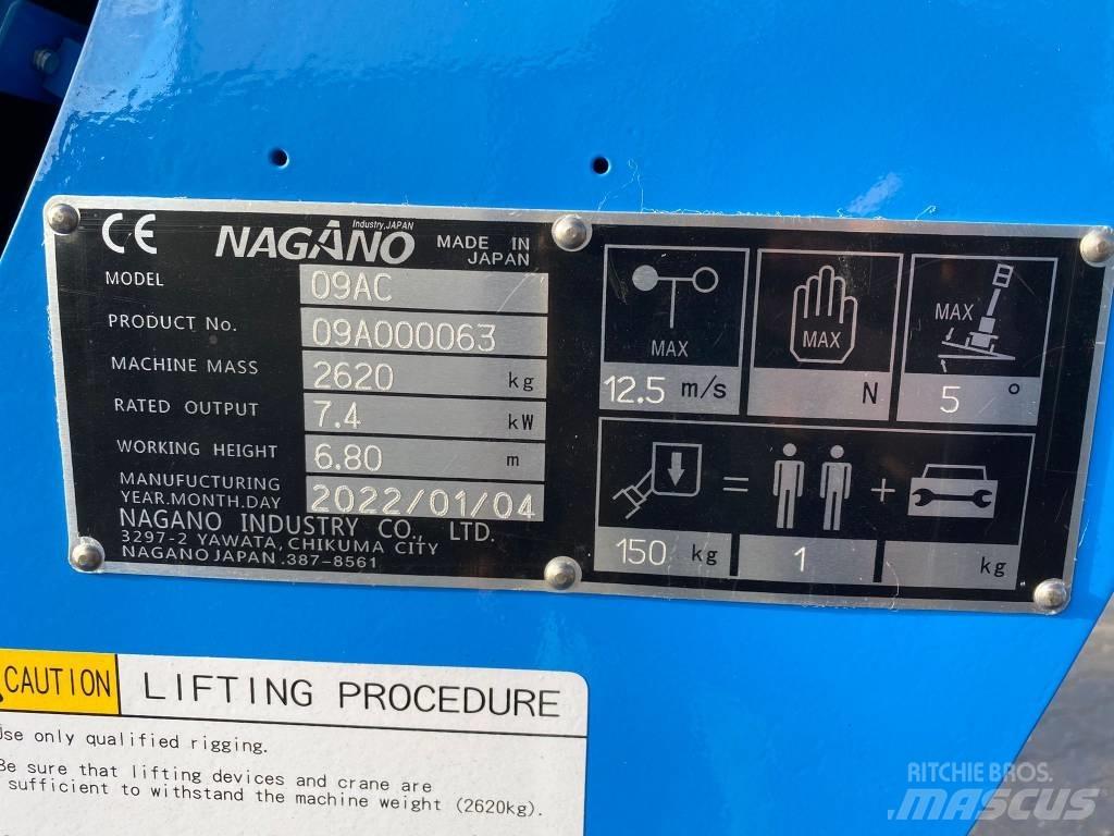 Nagano 09 AC Körüklü personel platformları