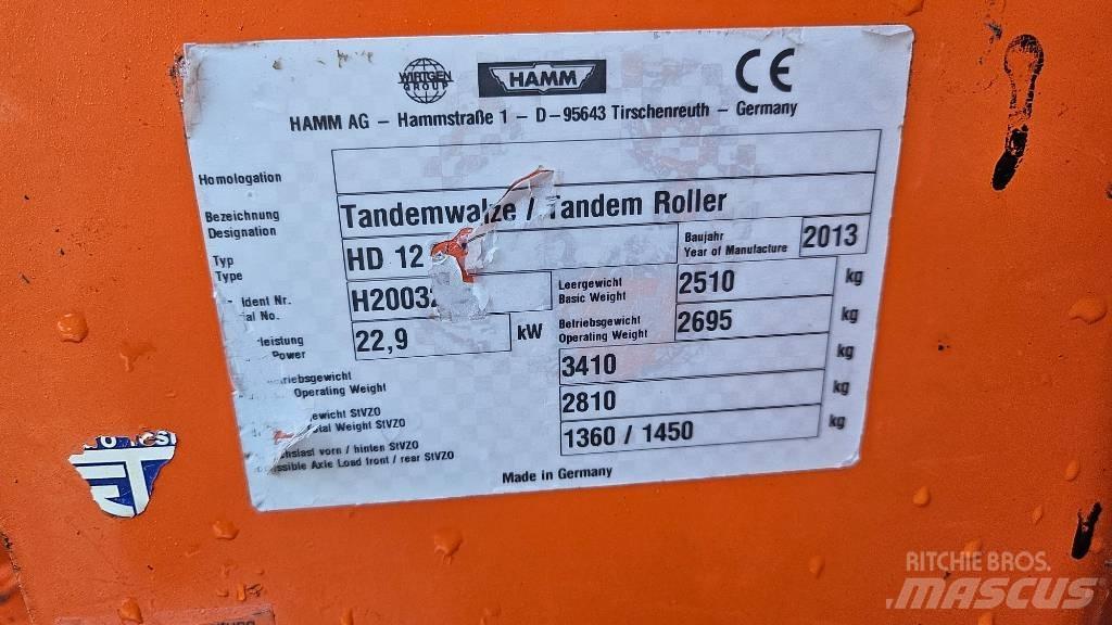Hamm HD 12 VV Çift tamburlu silindirler