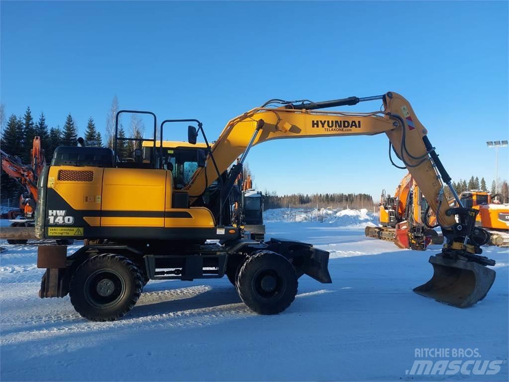 Hyundai HW140 Lastik tekerli ekskavatörler