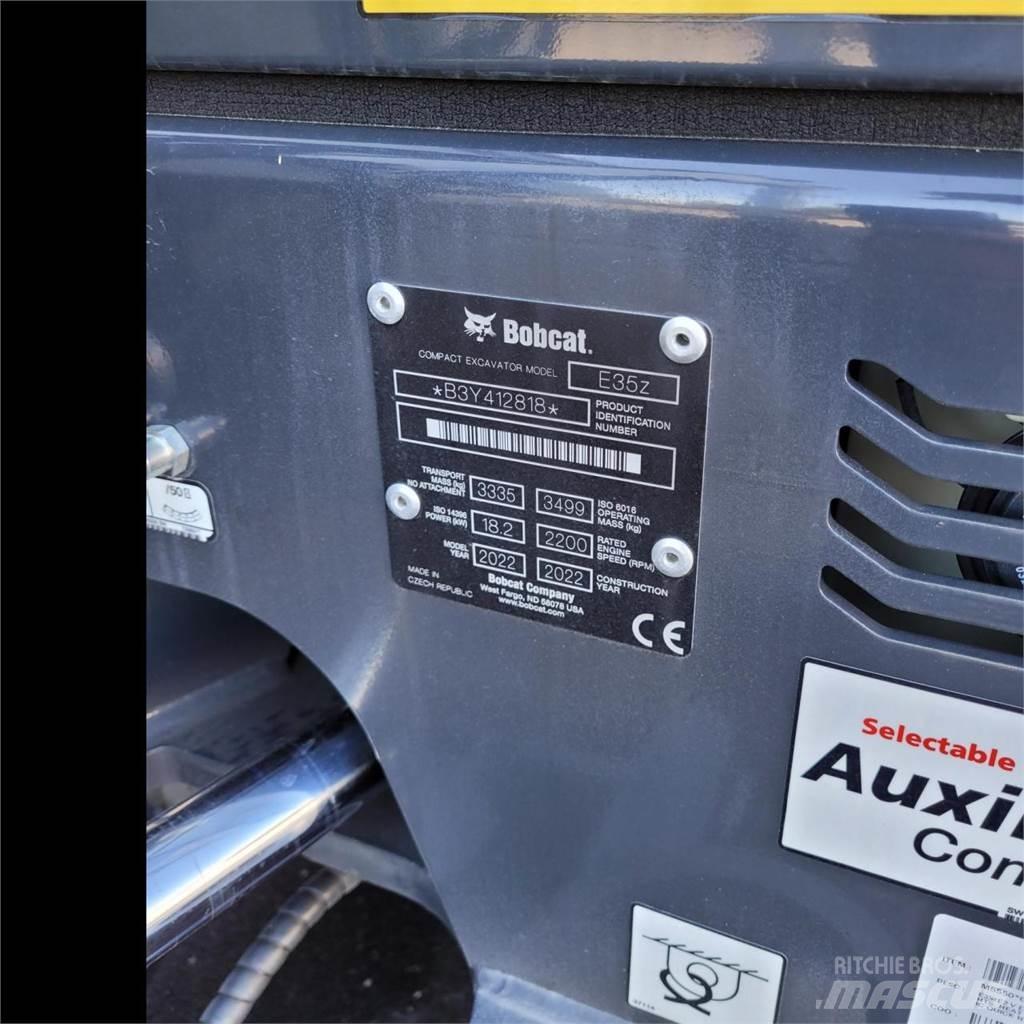 Bobcat E 35z Mini ekskavatörler, 7 tona dek