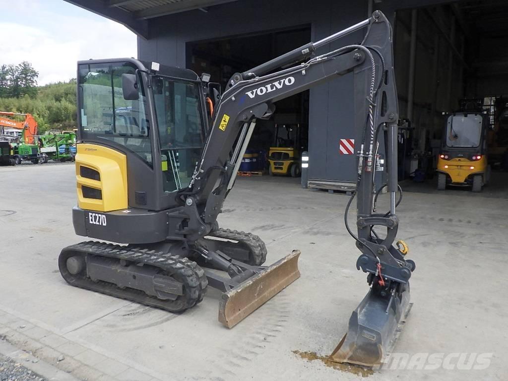 Volvo EC 27 D Mini ekskavatörler, 7 tona dek