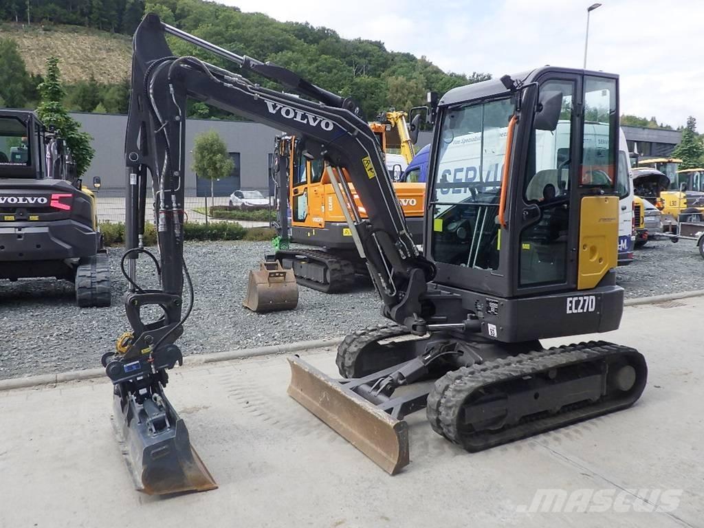 Volvo EC 27 D Mini ekskavatörler, 7 tona dek