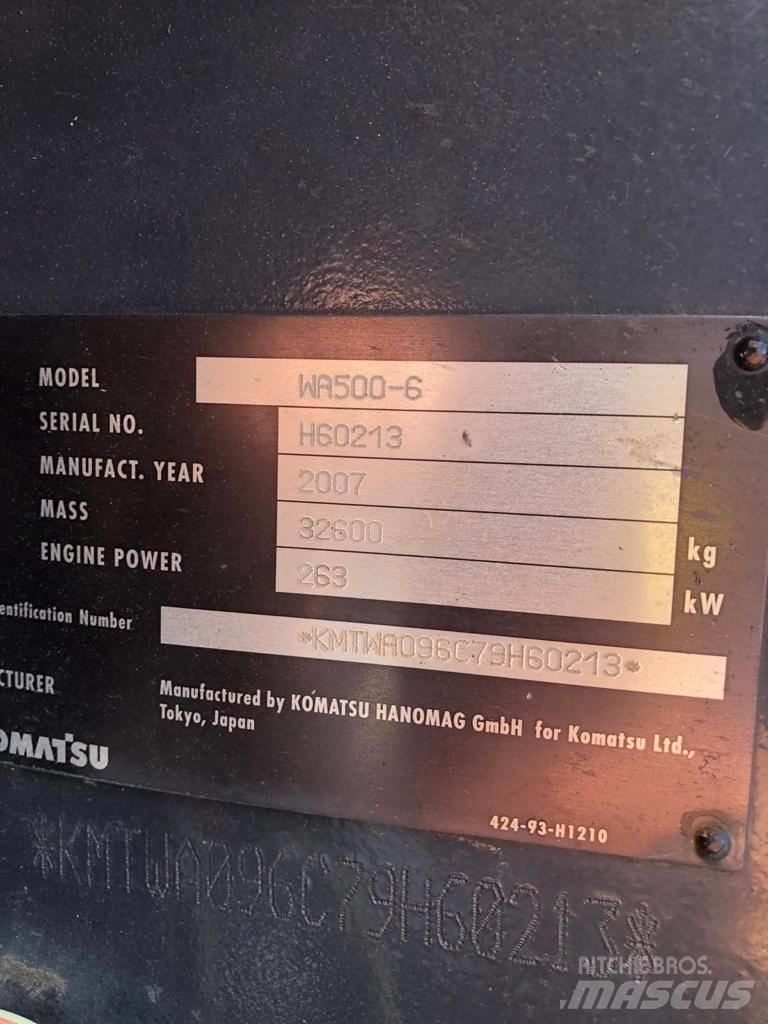 Komatsu WA500-6 Tekerlekli yükleyiciler