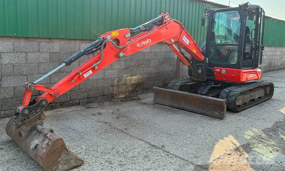 Kubota U 50-5 Mini ekskavatörler, 7 tona dek