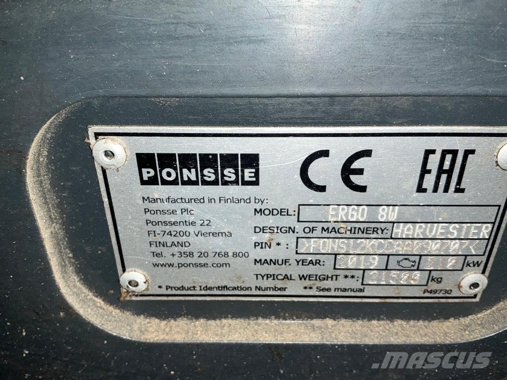 Ponsse ERGO 8W Biçerdöverler