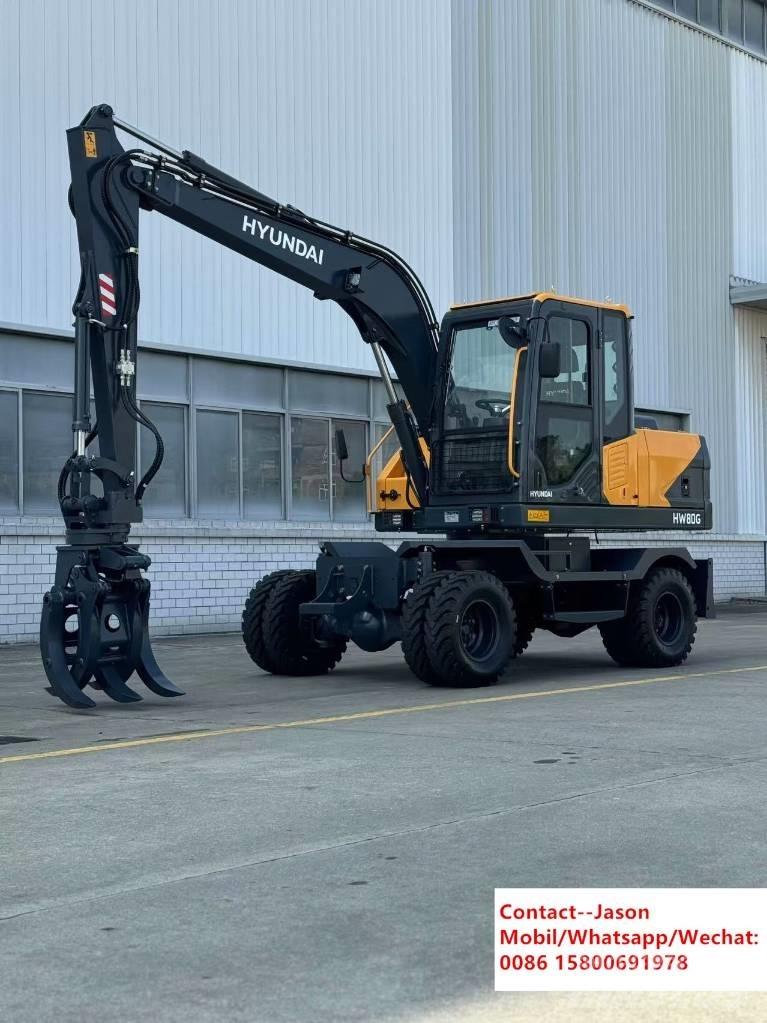Hyundai HW80 Lastik tekerli ekskavatörler