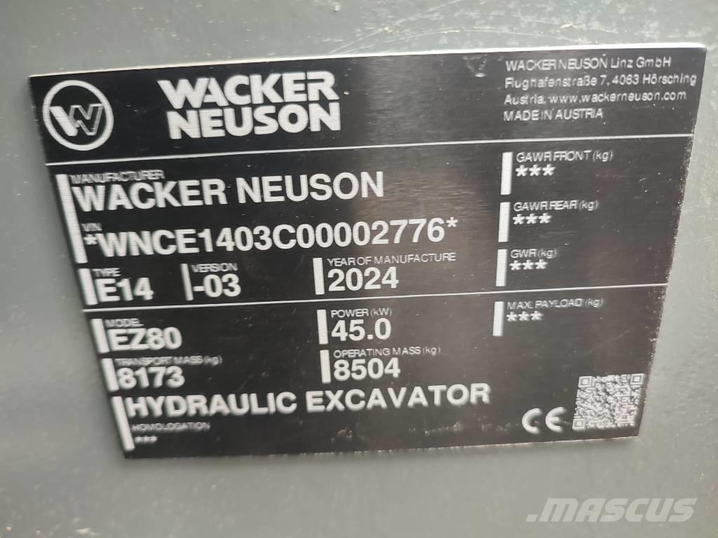 Wacker Neuson EZ 80 Midi ekskavatörler 7 - 12 t