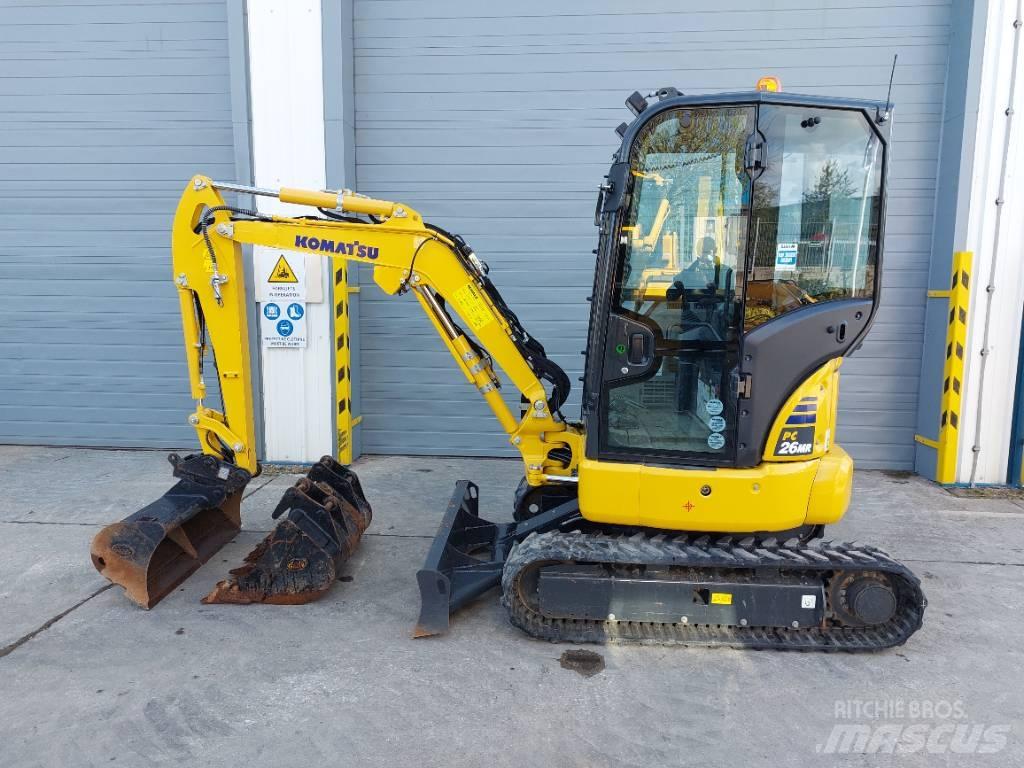 Komatsu PC26MR-5 Mini ekskavatörler, 7 tona dek