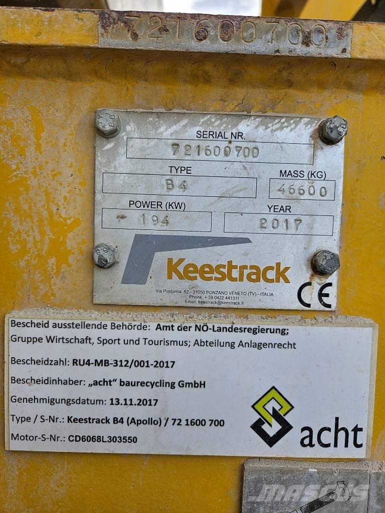 Keestrack B 4 Gezer kırıcılar