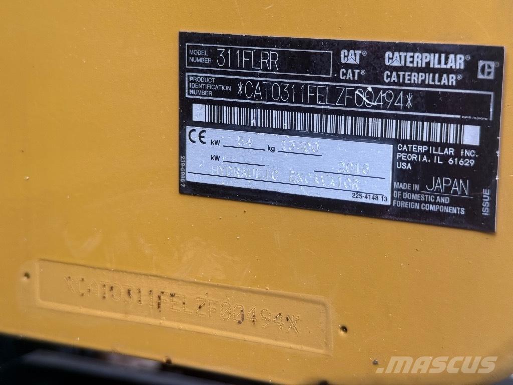 CAT 311 FL RR Paletli ekskavatörler