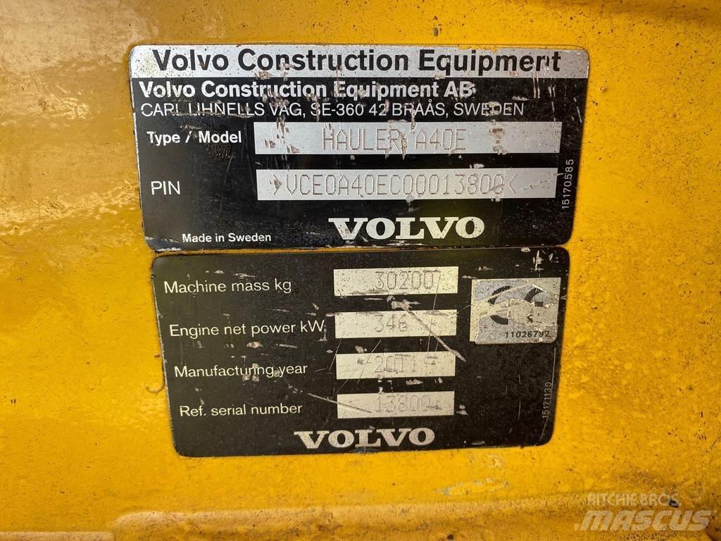 Volvo A40E Belden kirma kaya kamyonu