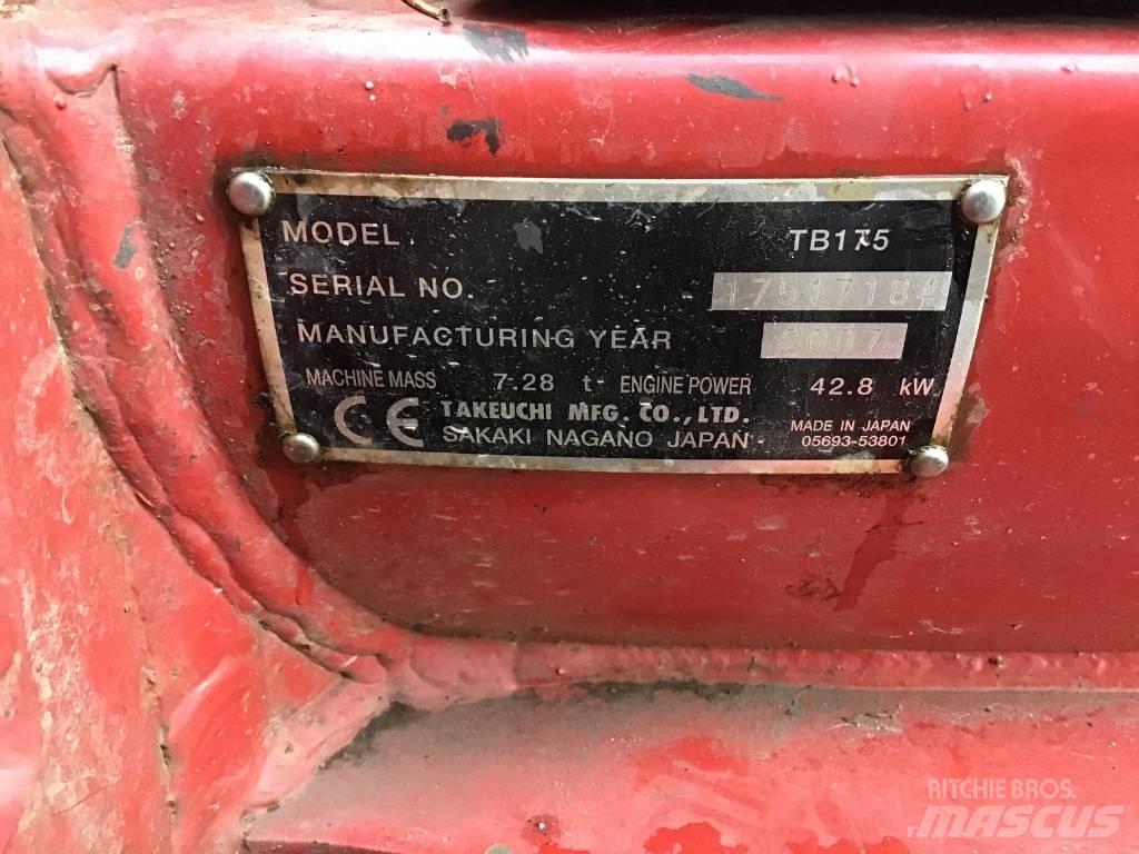 Takeuchi TB 175 Midi ekskavatörler 7 - 12 t