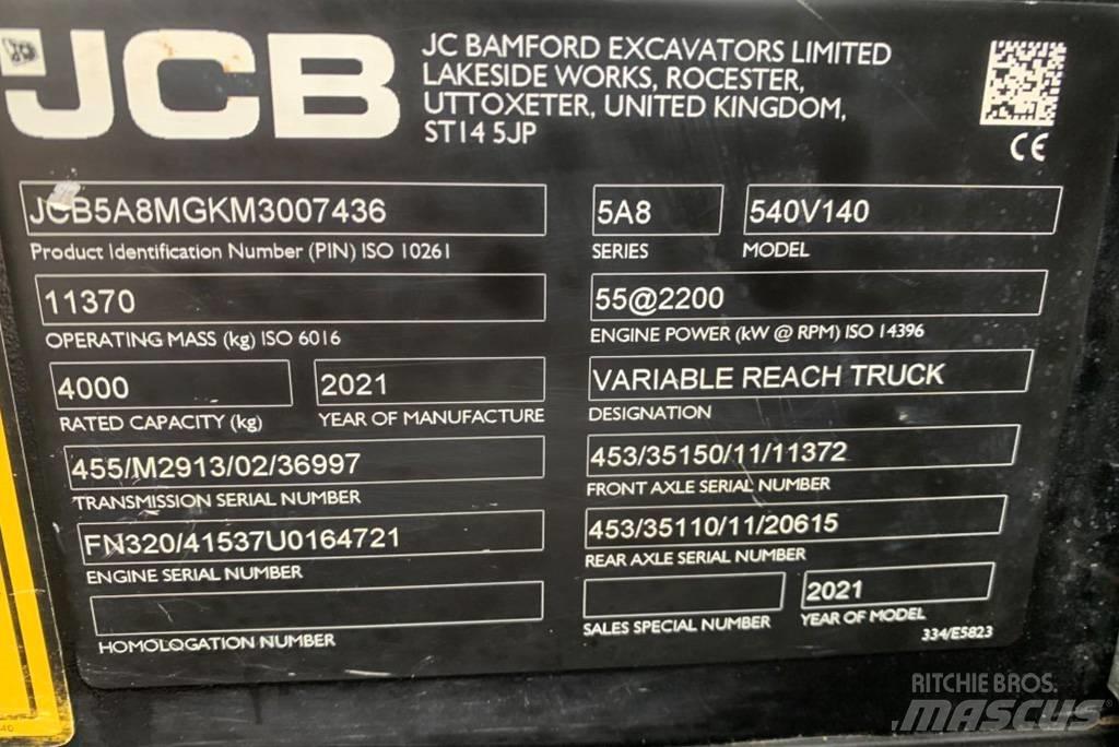 JCB 540-140 Teleskopik yükleyiciler
