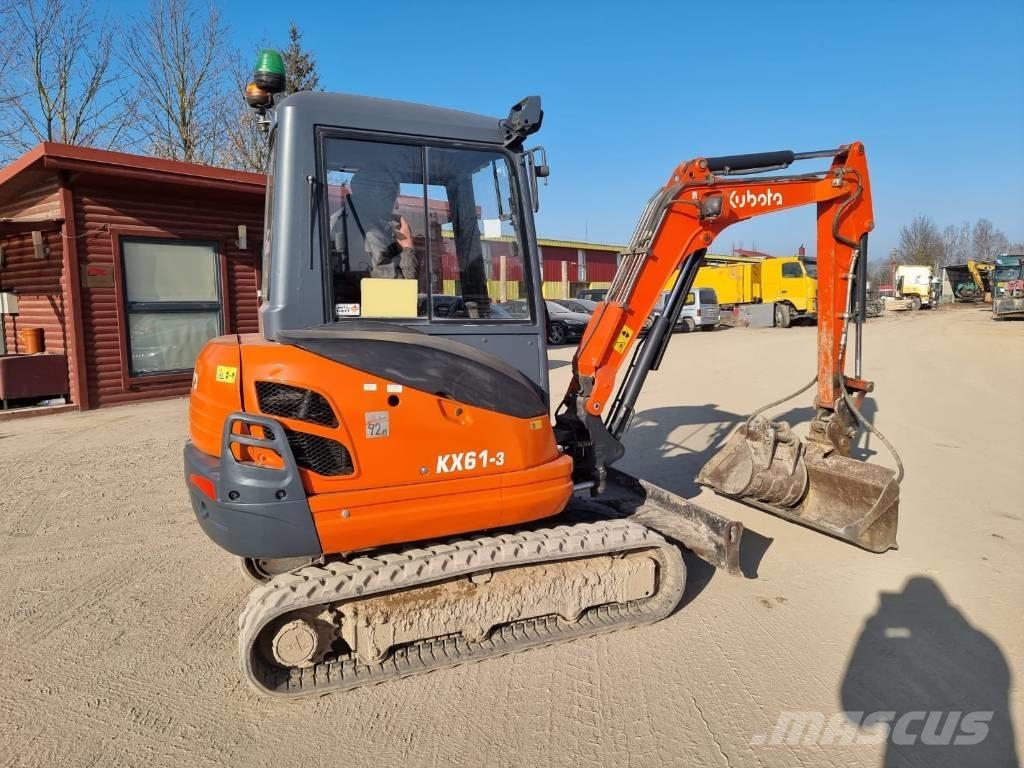 Kubota KX 61-3 Mini ekskavatörler, 7 tona dek