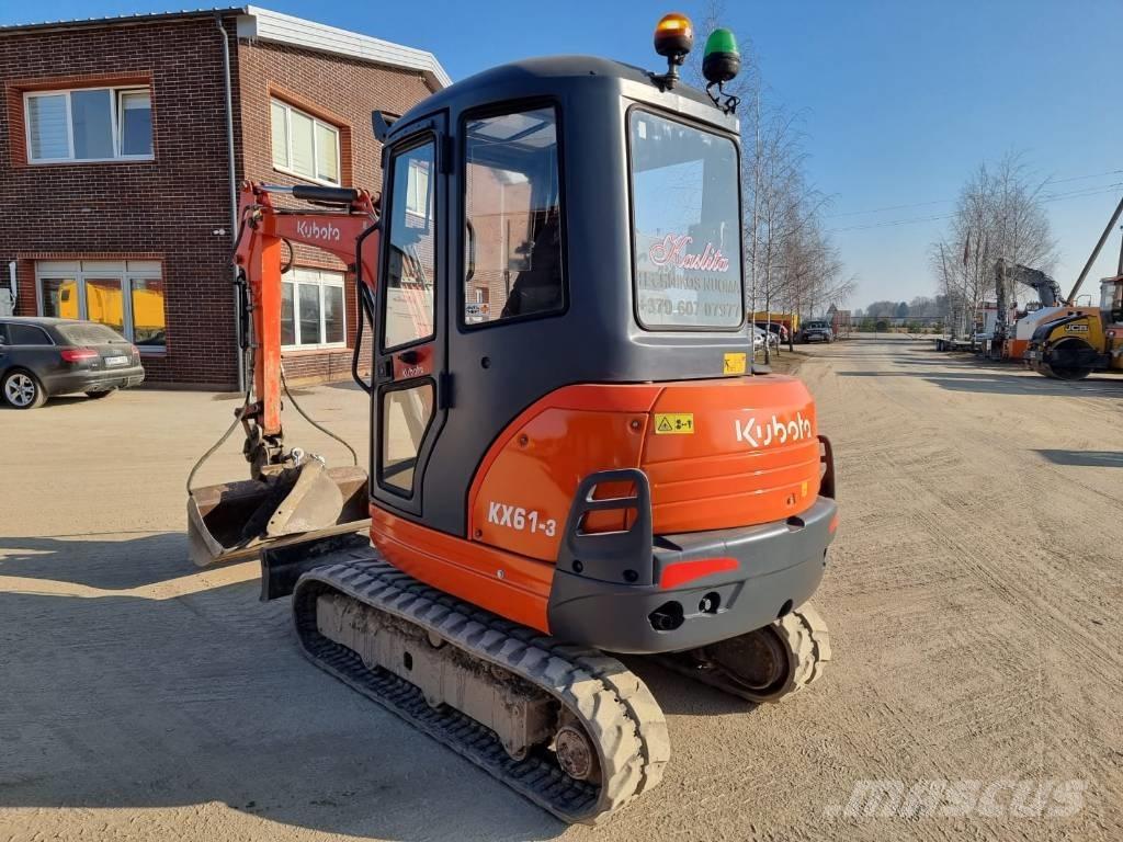 Kubota KX 61-3 Mini ekskavatörler, 7 tona dek