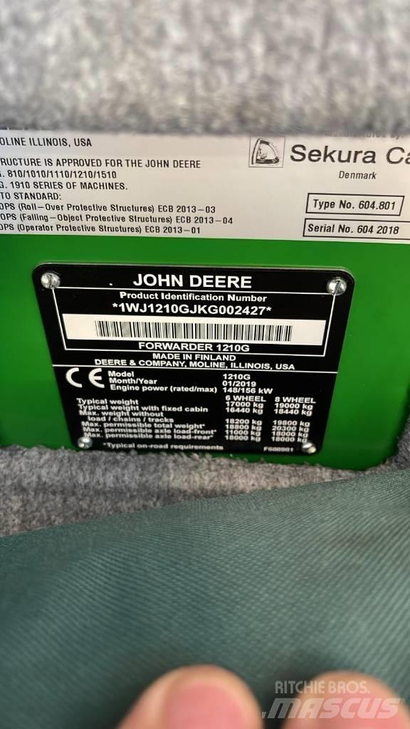 John Deere 1210G Tomruk yükleyici traktörler