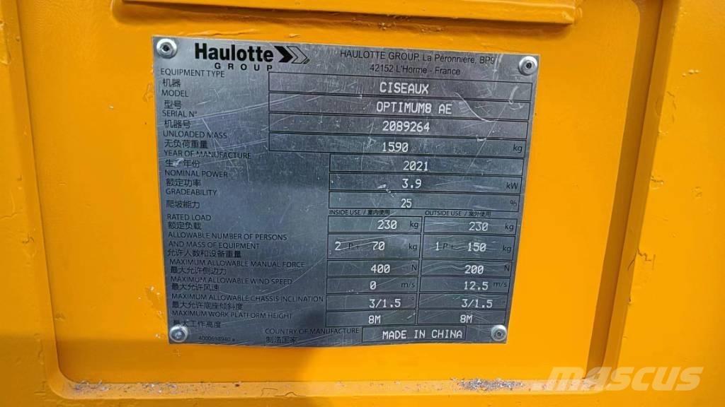 Haulotte OPTIMUM 8 Makasli platformlar