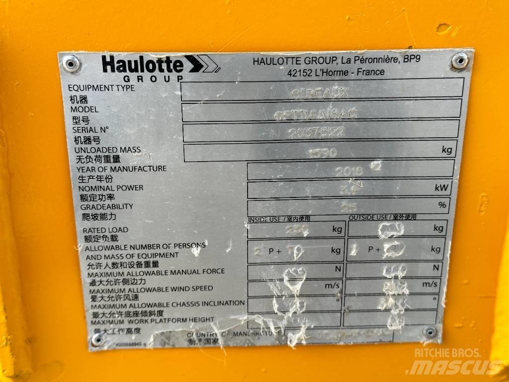 Haulotte OPTIMUM 8 Makasli platformlar