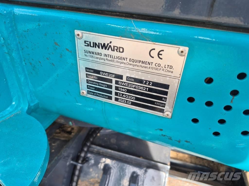Sunward SWE 20 F Mini ekskavatörler, 7 tona dek