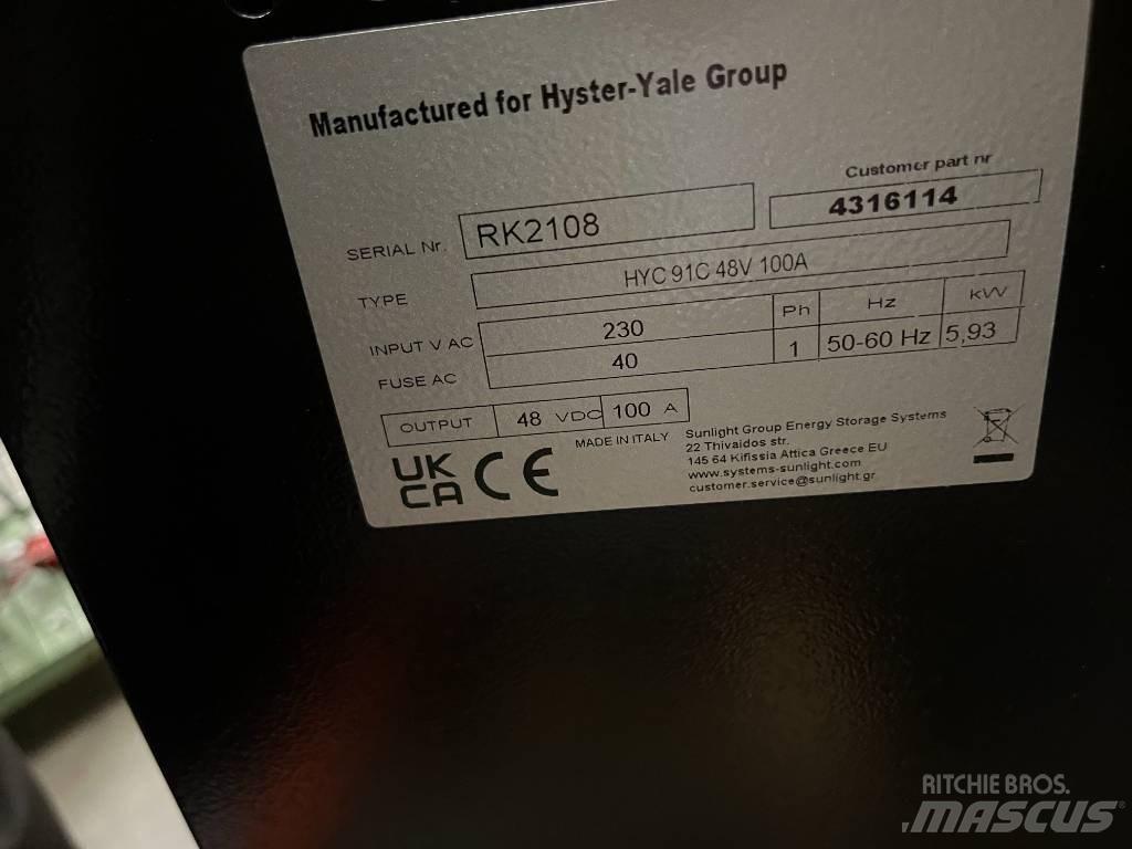 Hyster H91C Şarj cihazları